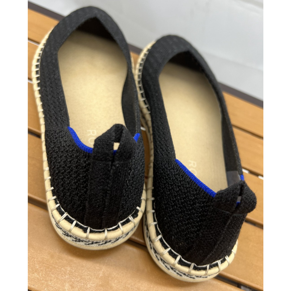 Rothy's The Espadrille Black Flats Size 8 - Picture 5 of 11